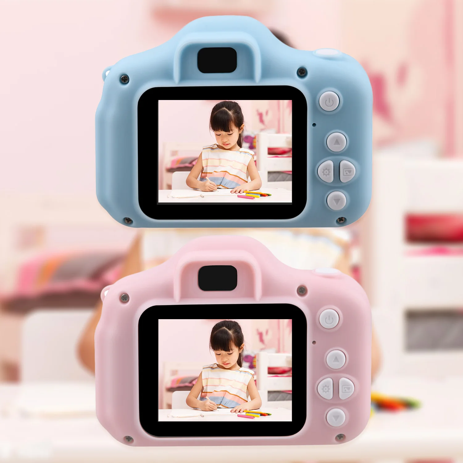 2024 X2 Child Camera Rechargeable Photo Camera Mini Child Camera 2 Inch HD Screen Child Birthday Gift